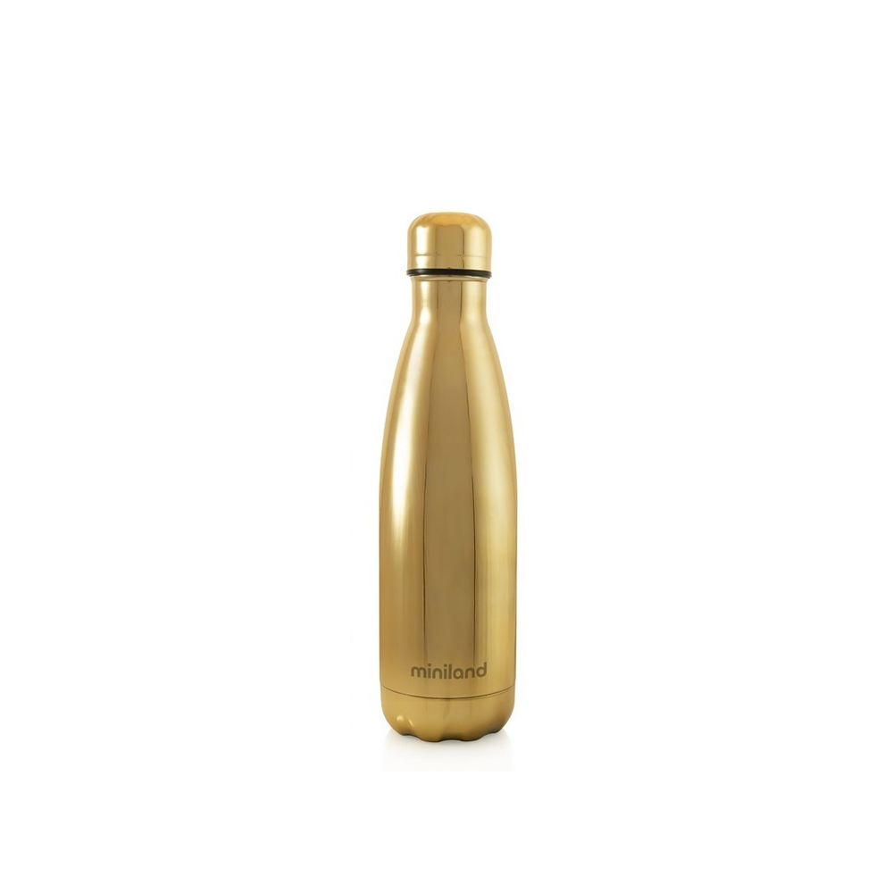 Bouteille thermos 500ml deluxe or avec effet chrome - Babyfive Maroc
